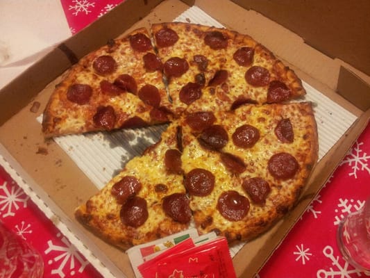 Photo of A Town Pizza & Kabob House - San Ramon, CA, US. Medium Pepperoni