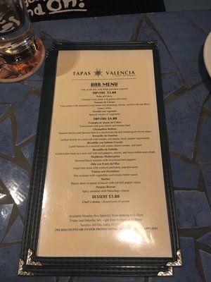 Menu photo 8 Tapas Valencia Chicago, IL