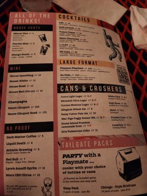 Menu photo 1 Utopian Tailgate Chicago, IL