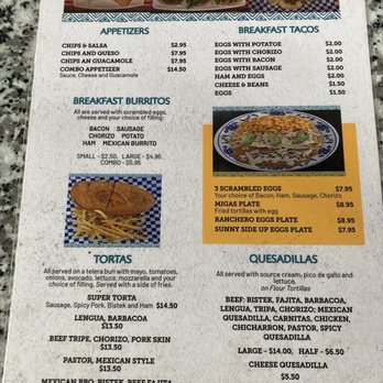Taquerias cervantez - Prices are wrong. Add 3-4 dollars to each item - Mexican Near Me - Allen, Texas