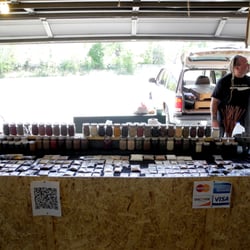Kevin Scheuring with SPICE HOUND at Coit Road Farmer's Market