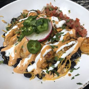 Don Orange - Shrimp bowl. Wow. So much flavor!!! Must have!! - Cocktail Bars Near Me - Redlands, California