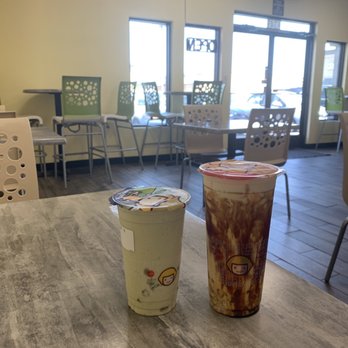 Happy Lemon - Banana matcha and Okinawa fresh milk - Coffee & Tea Near Me - Stockton, California Happy Lemon - Banana matcha and Okinawa fresh milk - Coffee & Tea Near Me - Stockton, California