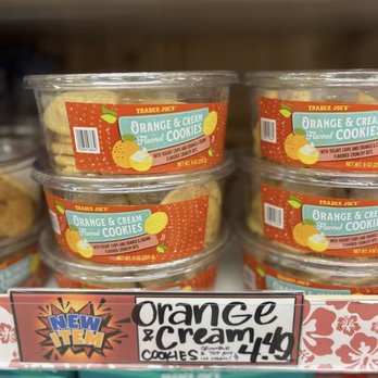Trader Joe's - Orange & Cream Cookies - new item I got for my coworkers. Well received! - Grocery Near Me - Santa Monica, California Trader Joe's - Orange & Cream Cookies - new item I got for my coworkers. Well received! - Grocery Near Me - Santa Monica, California