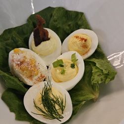 Barley Thyme Kitchen Plus Brew - Deviled Egg Flight - Dill, Horseradish, Street Corn, Jalapeno Popper, and Classic