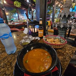 Casa Tequila - Bill Lewis of Vero Beach, Florida, dining out at Casa Tequila in Cancun, Mexico.