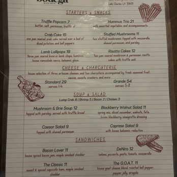 Bodega Wine Dive - Menu - Pizza Near Me - Lake Charles, Louisiana