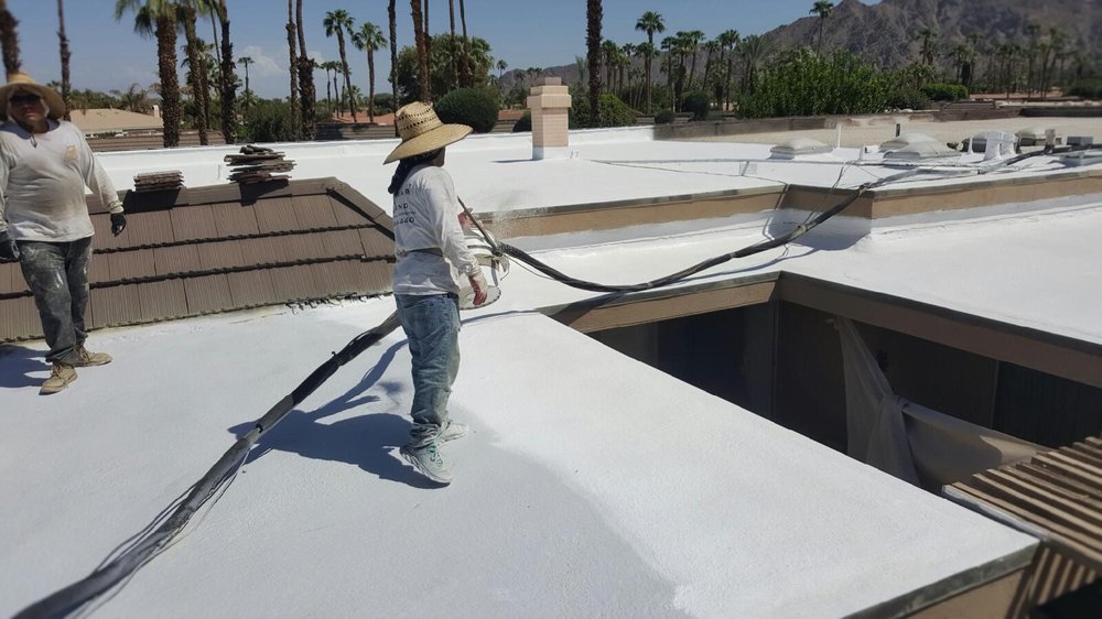 Slide of Foam Bond-A Quality Roofing