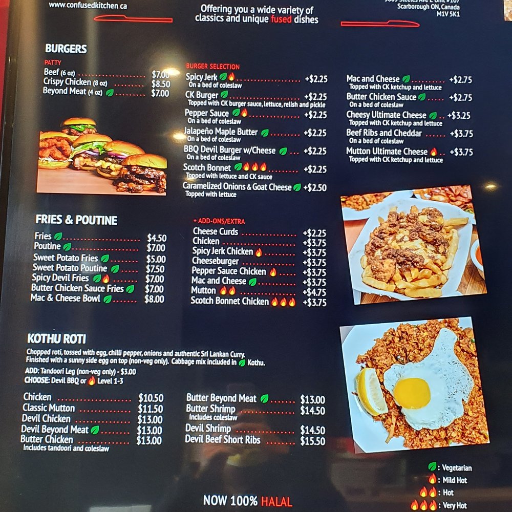 Confused Kitchen - Burgers Near Me - Toronto, Ontario