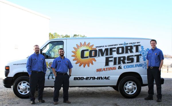 Comfort First Heating and Cooling Logo