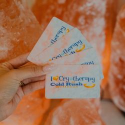 Cold Rush Wellness - Give her what she really wants this Valentine's Day: self-care, relaxation, and rejuvenation! Pick up a Cold Rush Wellness gift card today!