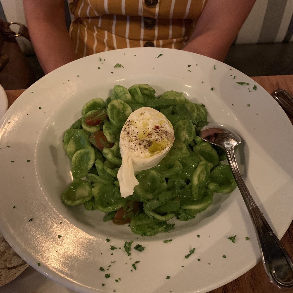 Burrata - Arugula pesto - Italian Near Me - Philadelphia, Pennsylvania Burrata - Arugula pesto - Italian Near Me - Philadelphia, Pennsylvania