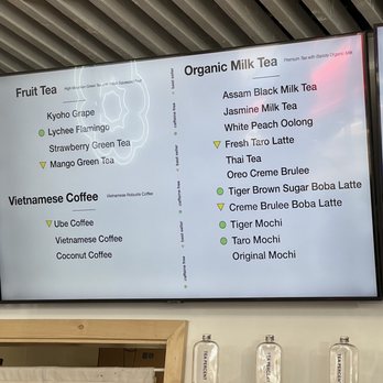 T% Coffee + Tea - Davis  - Menu - Bubble Tea Near Me - Davis, California