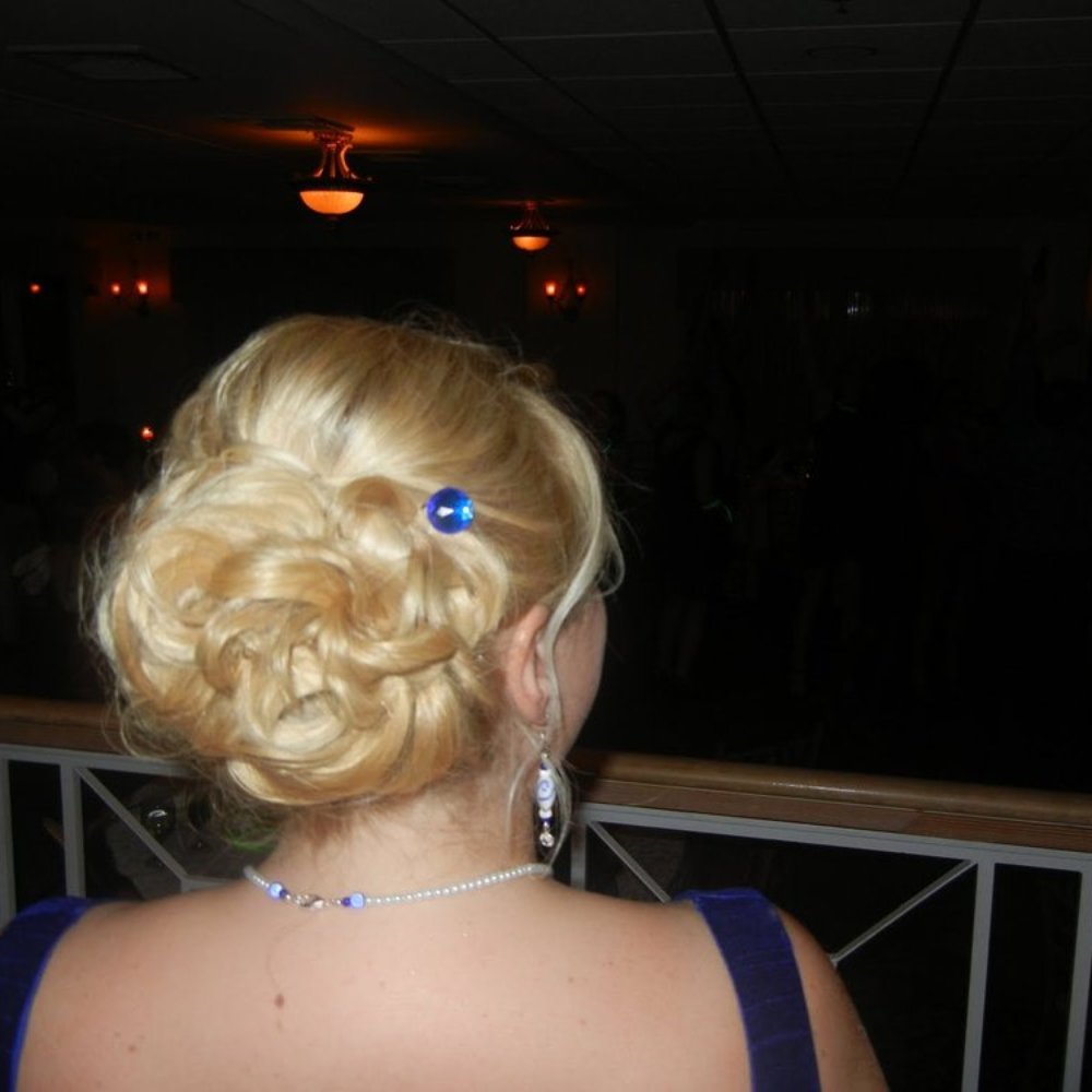 Kelly did this up-do for me!