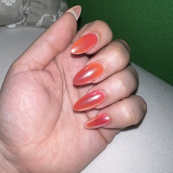 Nouvique Nails Spa #2 - Color change on a previous set. Acrylic with chrome - Nail Salons Near Me - Elk Grove, California Nouvique Nails Spa #2 - Color change on a previous set. Acrylic with chrome - Nail Salons Near Me - Elk Grove, California