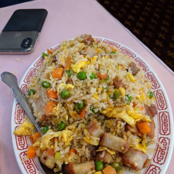 China House - Pork Fried Rice...look at all that egg!! Fantastic!!! - Chinese Near Me - Lucerne Valley, California China House - Pork Fried Rice...look at all that egg!! Fantastic!!! - Chinese Near Me - Lucerne Valley, California