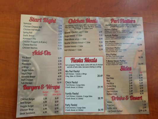 Menu photo 3 Chick Fiesta Toronto, ON