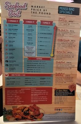 Menu photo 8 Angry Crab Shack Henderson, NV