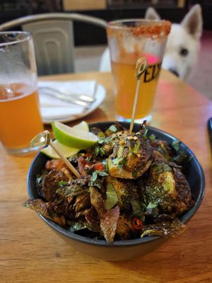 Photo of Vault Bar and Grill - Santa Ana, CA, US. Brussel Sprouts