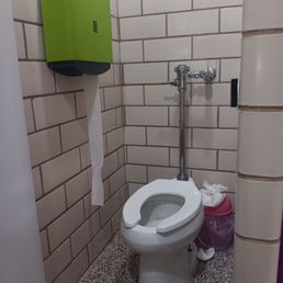 Toilet stall, four of four, no wheelchair access
