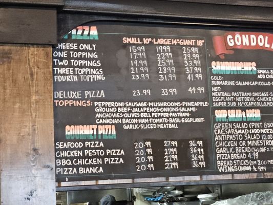 Menu photo 2 Gondola Pizza La Mirada, CA Menu photo 2 Gondola Pizza La Mirada, CA