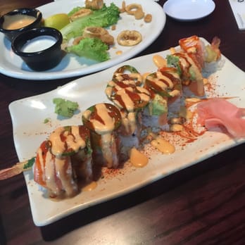 Sushi Deli 3 - What's left of the fried calamari and the Pico Di Gallo Roll - Sushi Bars Near Me - San Diego, California Sushi Deli 3 - What's left of the fried calamari and the Pico Di Gallo Roll - Sushi Bars Near Me - San Diego, California