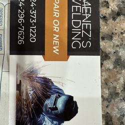 Jimenez Welding - Front of business card.