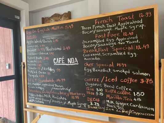 Menu photo 4 Cafe Noa Montpelier, VT