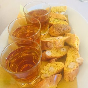 Trattoria Sciabolino  - Wine and biscuits a classic Florentine dessert - Italian Near Me - Pozzale-case Nuove, FI
