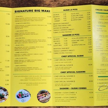 Izumi Sushi - Menu 2 of 2 (Mar 2023) - Japanese Near Me - St. Catharines, Ontario