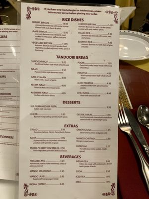Menu photo 4 Delhi Palace Flagstaff, AZ