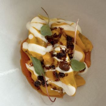 Fabrik - Austin - Detail of the Carrot Gnocchi - Vegan Near Me - Austin, Texas