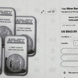 APMEX - APMEX eBay Sales for 5oz. of silver, very reasonable.