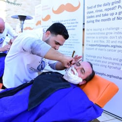 International Barber College - Lev Matatov shaving D-backs President and CEO Derrick Hall! #GrowHumankindness