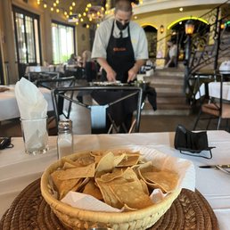 Making salsa from scratch in our table Making salsa from scratch in our table