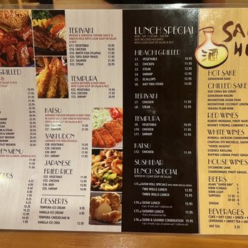 Sake House 2 - Menu - Sushi Bars Near Me - Jacksonville, Florida