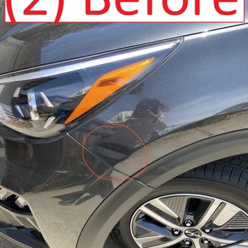 Auto Dent Work - Kia Niro 2022 Dent - Mobile Dent Repair Near Me - San Jose, California Auto Dent Work - Kia Niro 2022 Dent - Mobile Dent Repair Near Me - San Jose, California