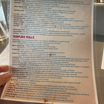 Zenor Sushi - This is the menu not only is it ridiculously dirty. - Sushi Bars Near Me - Granada Hills, California Zenor Sushi - This is the menu not only is it ridiculously dirty. - Sushi Bars Near Me - Granada Hills, California