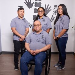 Daniel Yen, DC - 2024 Office team. In Back, Left to Right: Isaac Escritor, Melissa Cunningham, Karla Murguia. In Front: Dr. Daniel Yen.