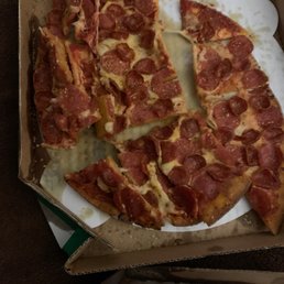 This is how my pizza showed up tonight at 2122 28FEB21. I will never order from this place again. This is how my pizza showed up tonight at 2122 28FEB21. I will never order from this place again.