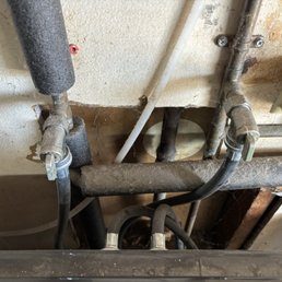 Replaced washer valves that were corroded.