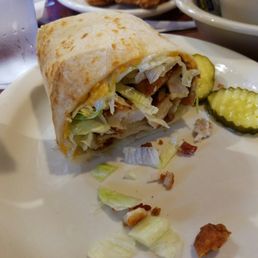 Club wrap w/chicken tenders. My go to menu item.