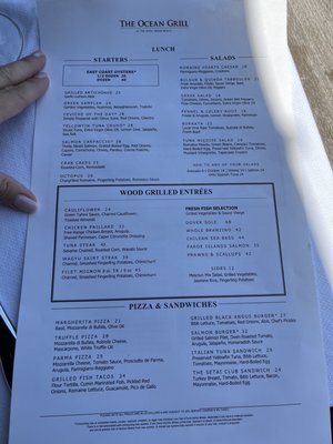 Menu photo 3 Ocean Grill Miami Beach, FL Menu photo 3 Ocean Grill Miami Beach, FL