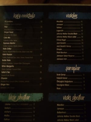 Menu photo 5 Kafa Bar Istanbul, 34