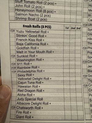 Menu photo 8 Hikari Sushi Chatsworth, CA