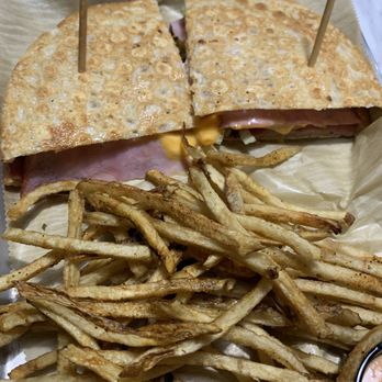 The Village Inn - One slice turkey, 2 slices ham and fake american cheese. Club and fries - Chicken Wings Near Me - Sylvania, Ohio The Village Inn - One slice turkey, 2 slices ham and fake american cheese. Club and fries - Chicken Wings Near Me - Sylvania, Ohio