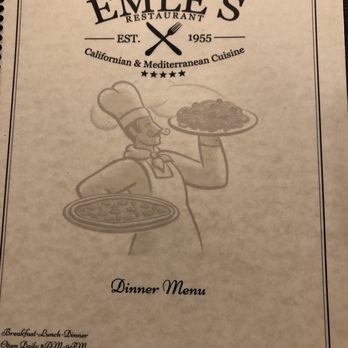 Emle's Restaurant - Dinner menu - American Near Me - Northridge, California