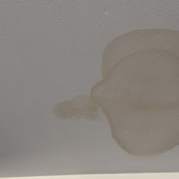 One example of ceiling stains