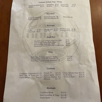 Filibuster Restaurant and Bar - Decent selection of teas. Could use an earl grey - Breakfast & Brunch Near Me - Montpelier, Vermont Filibuster Restaurant and Bar - Decent selection of teas. Could use an earl grey - Breakfast & Brunch Near Me - Montpelier, Vermont