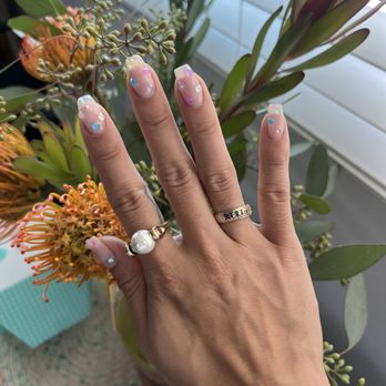 HP Nail Studio - Gel manicure w/ charm design - Nail Salons Near Me - Costa Mesa, California